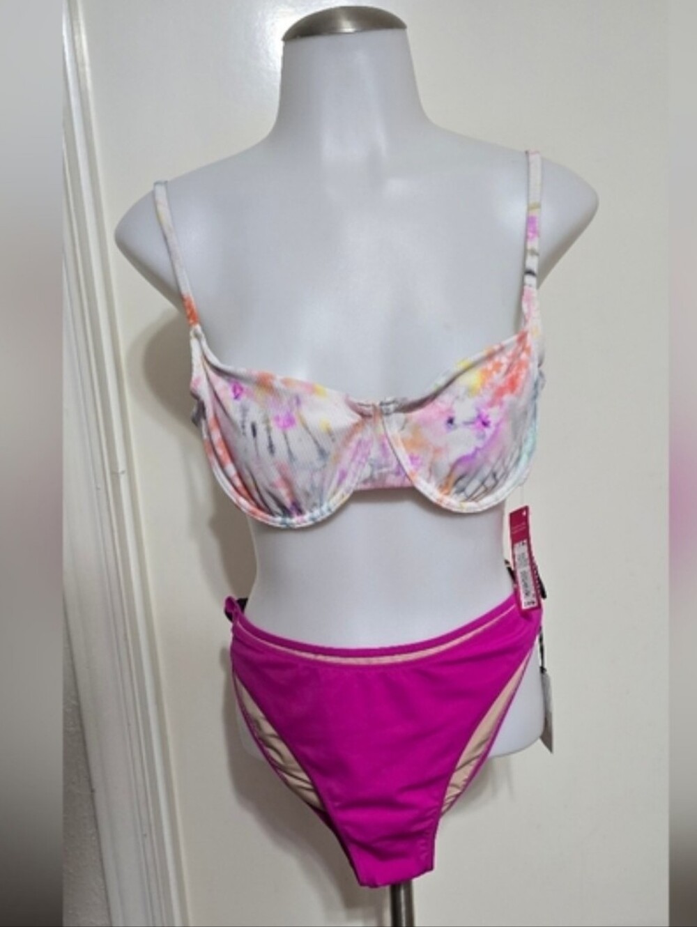 Target Multicolor Swimwear Tag with Pink Accent